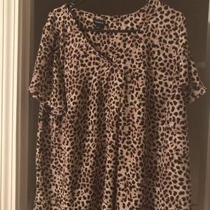 Torrid Leopard print blouse